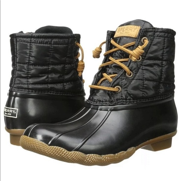 NEW Sperry Saltwater Quilted Duck Boots- ret $130! - Picture 2 of 8